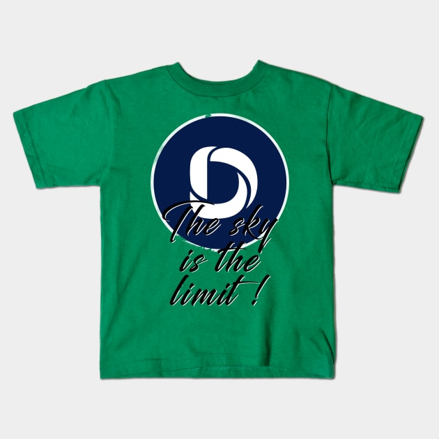 The Sky Is The Limit. Dascoin Edition. Kids T-Shirt by CryptoTextile